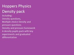 Density: Hoppers Physics bundle