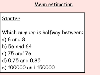 Estimated Mean