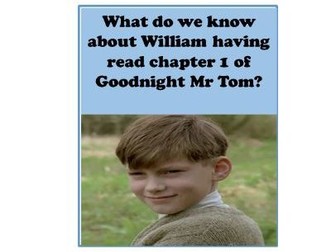Goodnight Mr Tom reading inference activity chapter 1