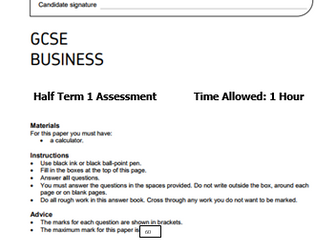 AQA GCSE Business Studies (9-1) - Assessment