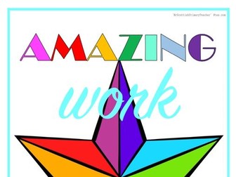 'Amazing Work Coming Soon' - Light Blue