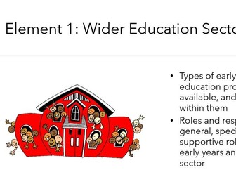 Element 1 T Level Education and Early Years