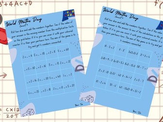 World Maths Day Whole School Resource Connect 4 Game