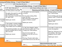 Year 4 11 And 12 Times Tables Multiplication Division Wrm Year 4 11 And 12 Times Tables Multiplication Division Wrm Reasoning Problem Solving