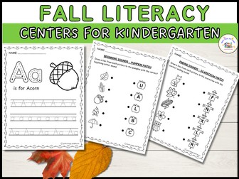Autumn Phonics Activities for K - 1st Grade