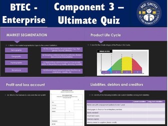 BTEC Enterprise - Component 3 Ultimate Revision Quiz