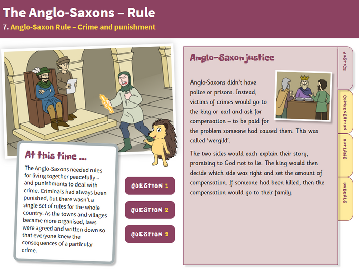 Crime And Punishment - Interactive Teaching Book - Anglo-Saxon Britain ...