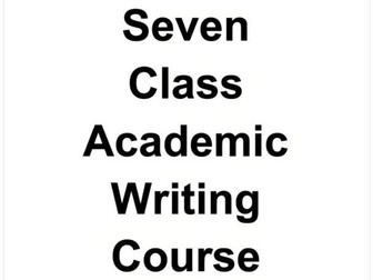 7 Class Academic Paragraph Writing. Lessons / Worksheets / Answer Booklet