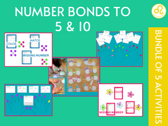 Number Bonds to 5 and 10 Activity Bundle