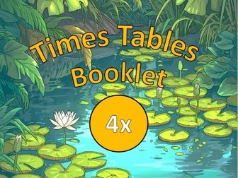 4x: Times Tables Practice Booklet