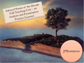 Edexcel Poems of the Decade Teaching Unit
