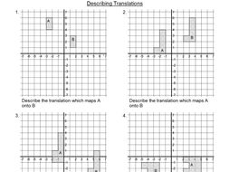 Describing Translations on a Graph Axis | Teaching Resources