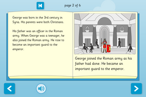 St George Interactive Information Book - Early Reader Level - St George's Day KS1