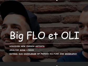 Big Flo et Oli - Bienvenue chez moi - French AS/A level