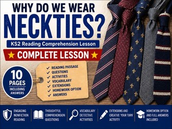 Why Do We Wear Neckties? KS2 Lesson