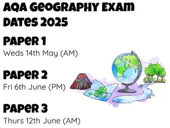AQA Geography Paper 1 - Exam Skills/Practice (2024/25)