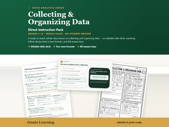 Collecting & Organizing Data | Direct Instruction