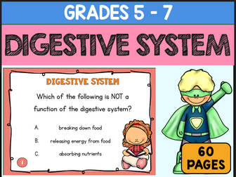 Digestive System Task Cards Human Body Review
