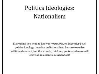 Politics A-Level Nationalism revision guide