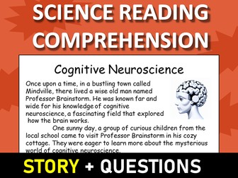 Cognitive Neuroscience Reading Science Story Comprehension Questions Worksheet
