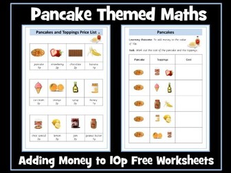 Pancake Day Maths Adding Money