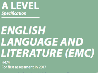 H474 - English Language and Literature Course Tracker (A-Level)