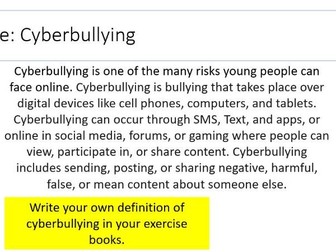 KS3 Cyberbullying