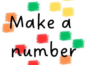 Make a Number Numberblock Style 1-4