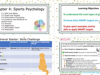 Sports Psychology - Goals & Targets