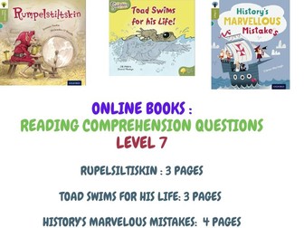 Edit Product: Free Online Books- Comprehension Questions Gr. 2-4 Oxford Reading Tree Level 7