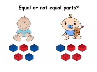 Equal sharing - equal or not equal parts? EYFS discussion prompt
