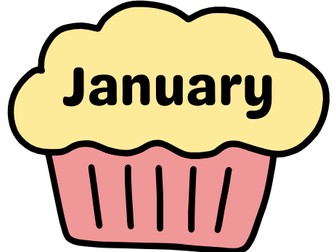 Birthday Display Lettering & Month Muffins