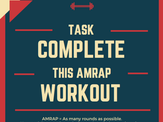 PE AMRAP Workout and Task