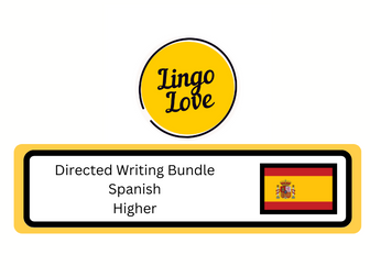 Higher Spanish  - Directed Writing Activity Bundle