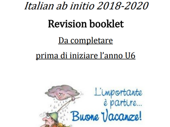 Italian ab initio summer revision booklet