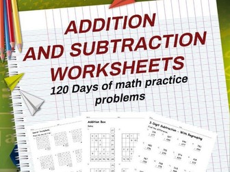 Addition and Subtractions Worksheets