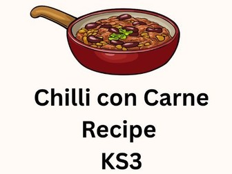 Food & Nutrition Recipe Chilli con carne