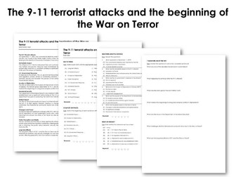 The 9-11 terrorist attacks and the beginning of the War on Terror