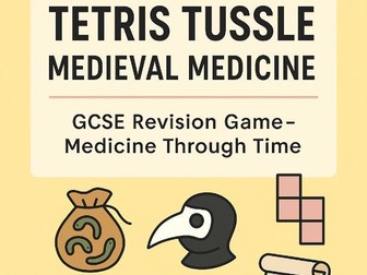 Medieval Medicine Tetris Game- Interactive History Revision