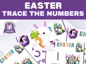 Easter Number Tracing & Counting Worksheets 1-10