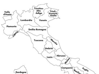 Italian map for large printing display