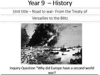 Year 9 Interwar and Road to WW2 booklet