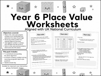 YEAR 6 PLACE VALUE - Fluency, problem solving and reasoning