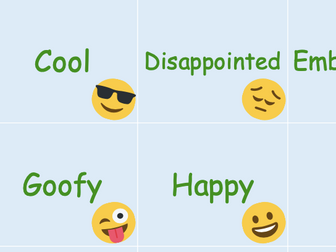 How do you feel today? Emotion Feeling Emoji Matching & Memory Card Game PYP