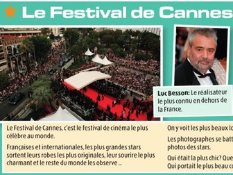 KS4 French Synamo - Quel est ton acteur préféré? Le superlative - Festival de Cannes