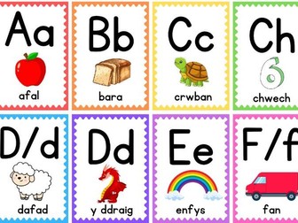 Welsh Alphabet Flashcards