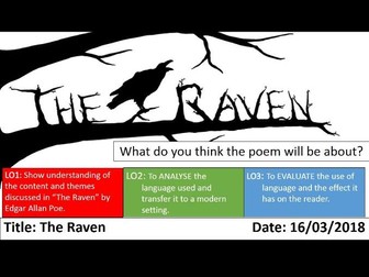The Raven by Edgar Allen Poe - Year 7