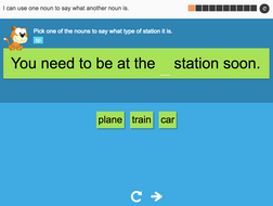 I can use one noun to say what another noun is - Interactive Activity - Year 3 Spag