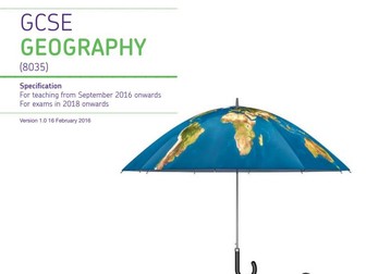 AQA GCSE GEOGRAPHY AQA  FULL REVISION RESOURCE COMPLETE