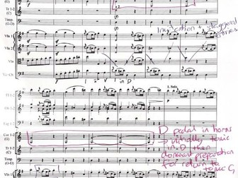 Haydn Symphony 100 "Military" Annotated Score Movement 3